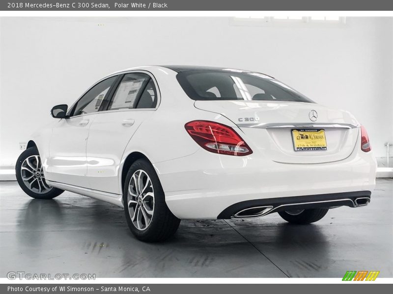Polar White / Black 2018 Mercedes-Benz C 300 Sedan
