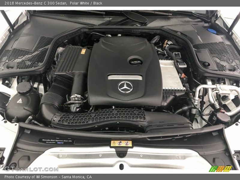 Polar White / Black 2018 Mercedes-Benz C 300 Sedan