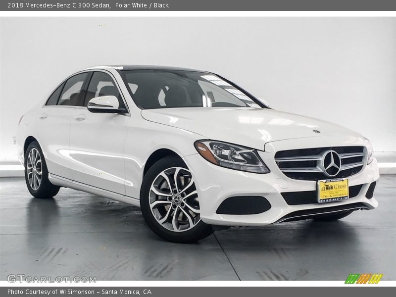 Polar White / Black 2018 Mercedes-Benz C 300 Sedan