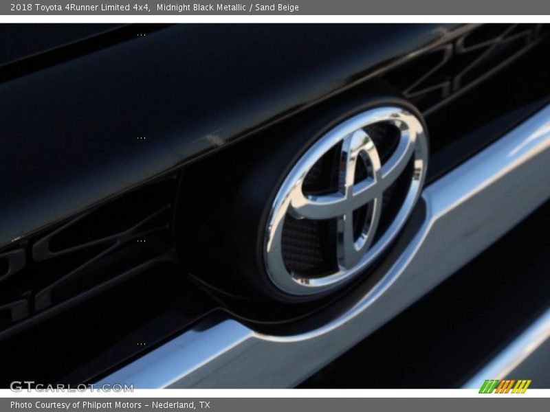 Midnight Black Metallic / Sand Beige 2018 Toyota 4Runner Limited 4x4