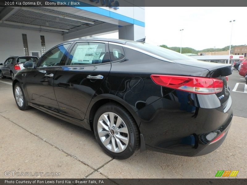 Ebony Black / Black 2018 Kia Optima EX