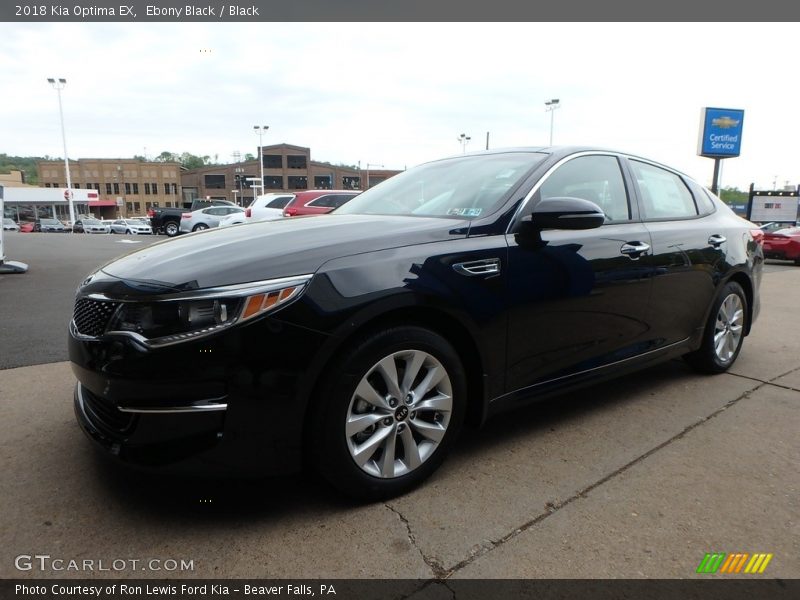 Ebony Black / Black 2018 Kia Optima EX