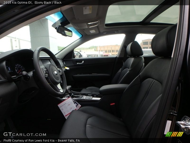 Front Seat of 2018 Optima EX