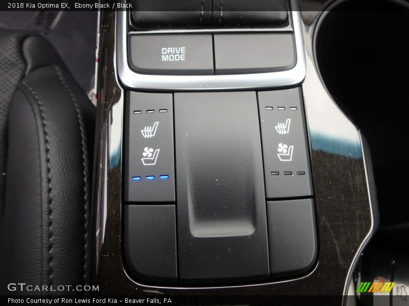 Ebony Black / Black 2018 Kia Optima EX