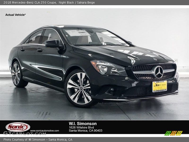 Night Black / Sahara Beige 2018 Mercedes-Benz CLA 250 Coupe