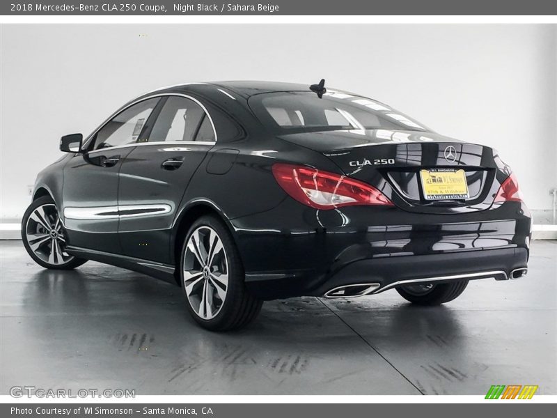 Night Black / Sahara Beige 2018 Mercedes-Benz CLA 250 Coupe