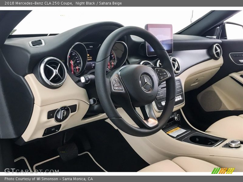 Night Black / Sahara Beige 2018 Mercedes-Benz CLA 250 Coupe