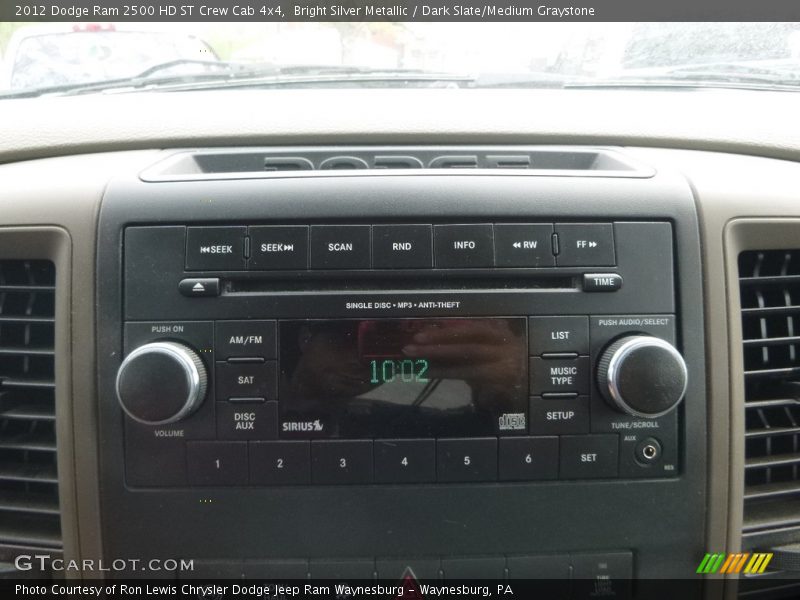 Bright Silver Metallic / Dark Slate/Medium Graystone 2012 Dodge Ram 2500 HD ST Crew Cab 4x4