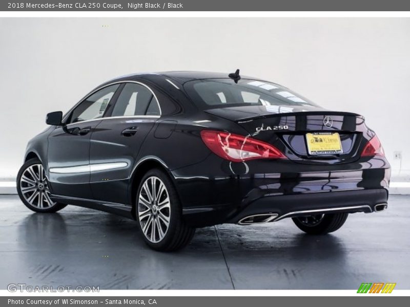 Night Black / Black 2018 Mercedes-Benz CLA 250 Coupe
