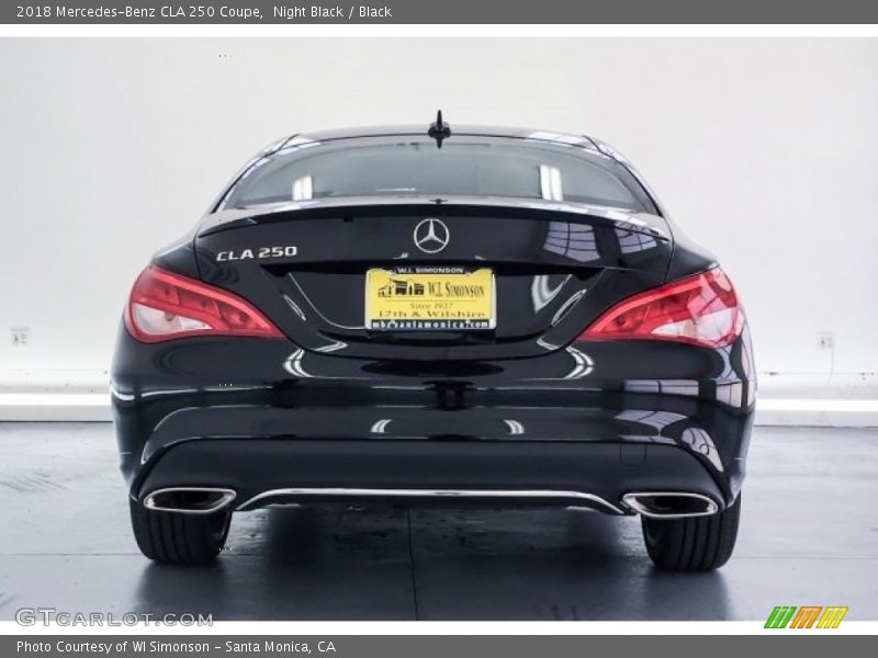 Night Black / Black 2018 Mercedes-Benz CLA 250 Coupe