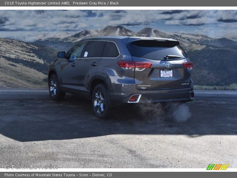 Predawn Gray Mica / Black 2018 Toyota Highlander Limited AWD