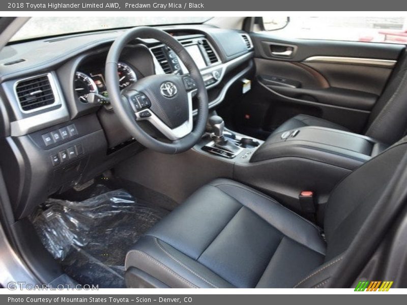 Predawn Gray Mica / Black 2018 Toyota Highlander Limited AWD