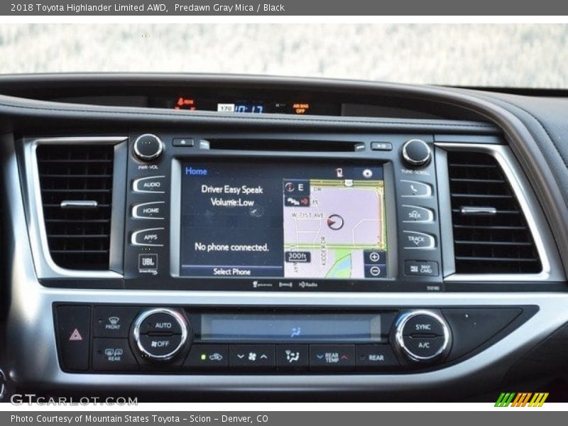 Predawn Gray Mica / Black 2018 Toyota Highlander Limited AWD