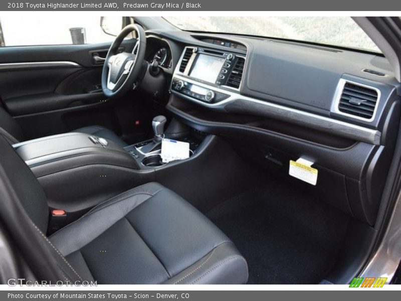 Predawn Gray Mica / Black 2018 Toyota Highlander Limited AWD