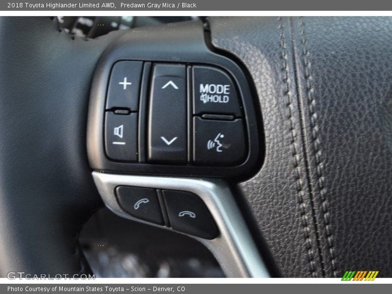 Predawn Gray Mica / Black 2018 Toyota Highlander Limited AWD