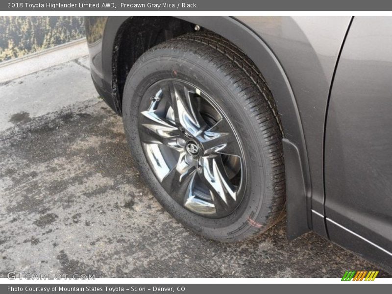 Predawn Gray Mica / Black 2018 Toyota Highlander Limited AWD
