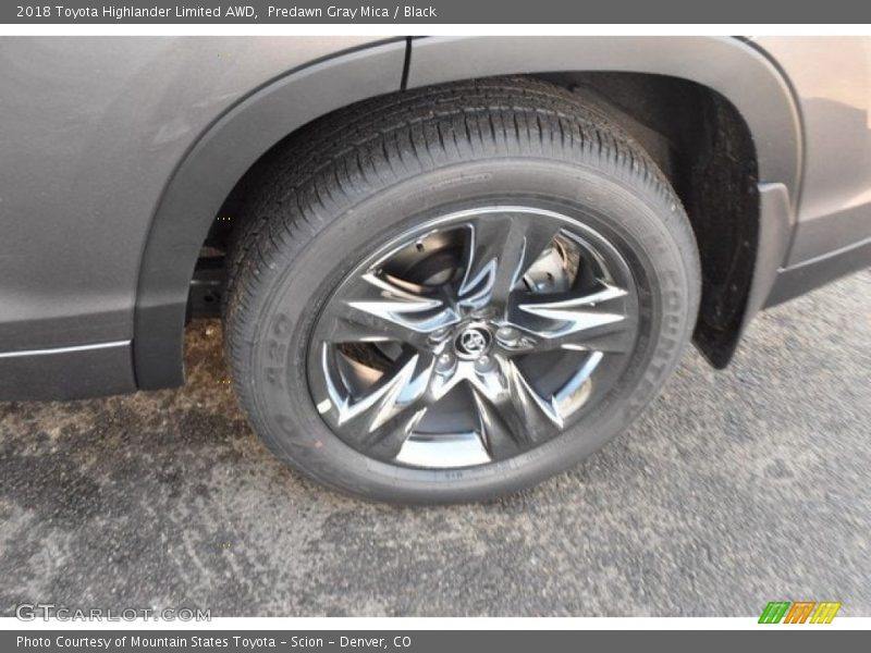 Predawn Gray Mica / Black 2018 Toyota Highlander Limited AWD
