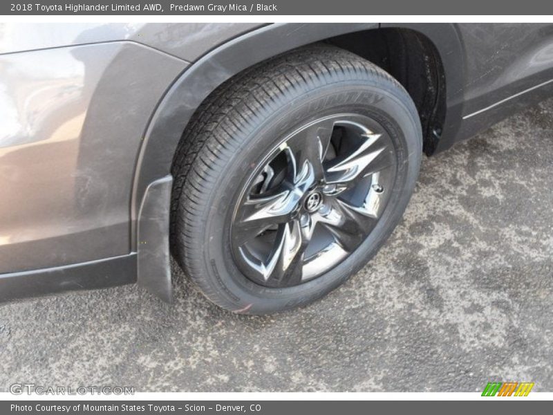 Predawn Gray Mica / Black 2018 Toyota Highlander Limited AWD