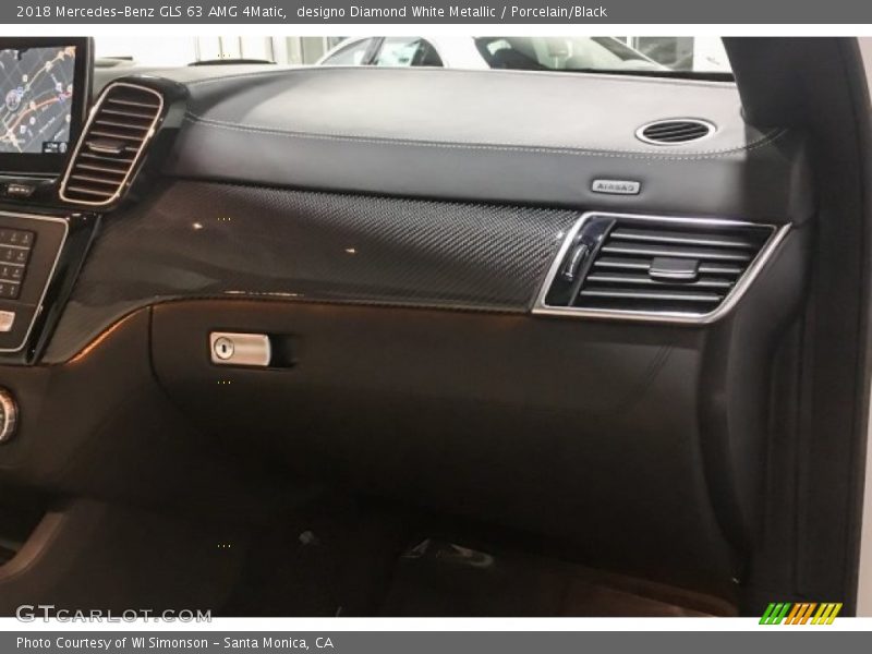designo Diamond White Metallic / Porcelain/Black 2018 Mercedes-Benz GLS 63 AMG 4Matic