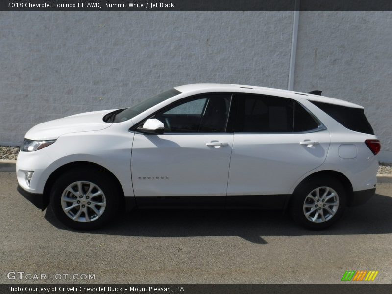 Summit White / Jet Black 2018 Chevrolet Equinox LT AWD