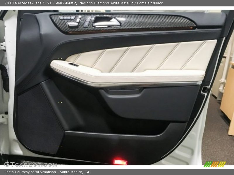 designo Diamond White Metallic / Porcelain/Black 2018 Mercedes-Benz GLS 63 AMG 4Matic