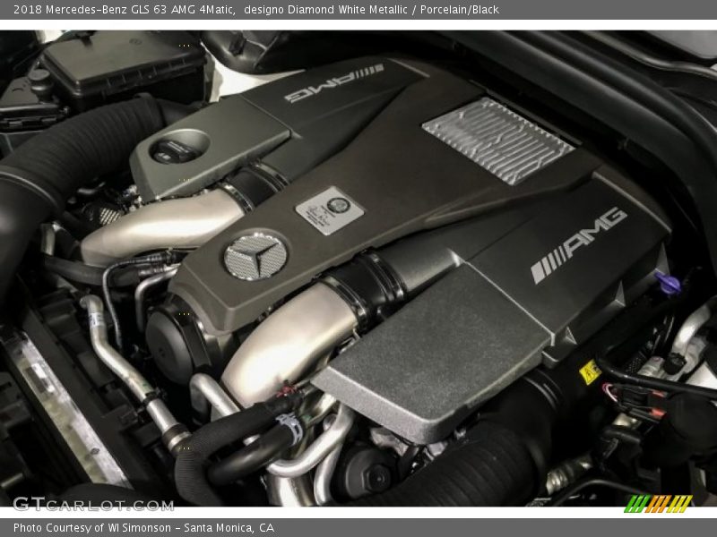 designo Diamond White Metallic / Porcelain/Black 2018 Mercedes-Benz GLS 63 AMG 4Matic
