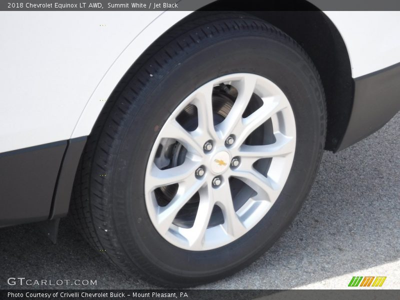 Summit White / Jet Black 2018 Chevrolet Equinox LT AWD