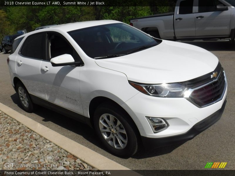 Summit White / Jet Black 2018 Chevrolet Equinox LT AWD