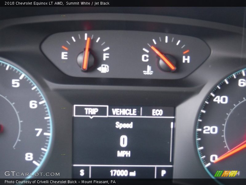 Summit White / Jet Black 2018 Chevrolet Equinox LT AWD