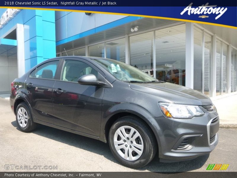 Nightfall Gray Metallic / Jet Black 2018 Chevrolet Sonic LS Sedan