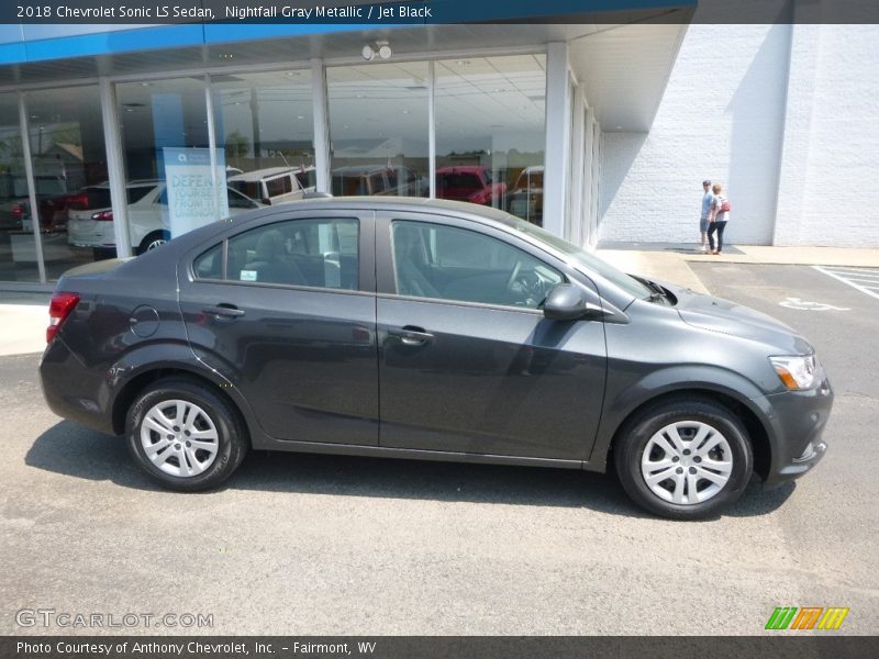 Nightfall Gray Metallic / Jet Black 2018 Chevrolet Sonic LS Sedan
