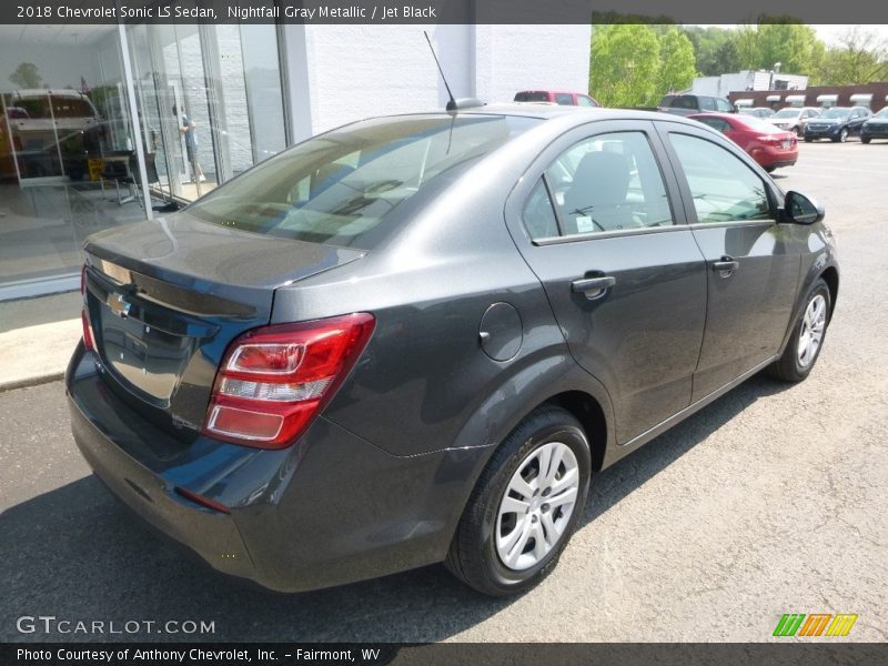 Nightfall Gray Metallic / Jet Black 2018 Chevrolet Sonic LS Sedan