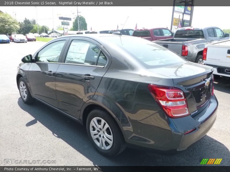Nightfall Gray Metallic / Jet Black 2018 Chevrolet Sonic LS Sedan