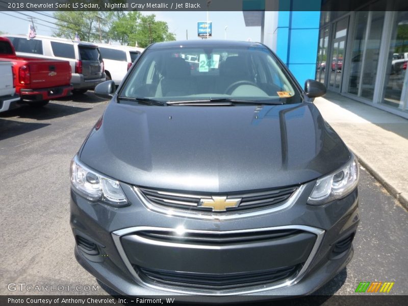 Nightfall Gray Metallic / Jet Black 2018 Chevrolet Sonic LS Sedan