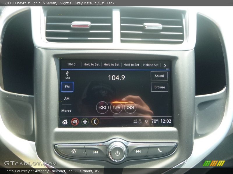 Nightfall Gray Metallic / Jet Black 2018 Chevrolet Sonic LS Sedan