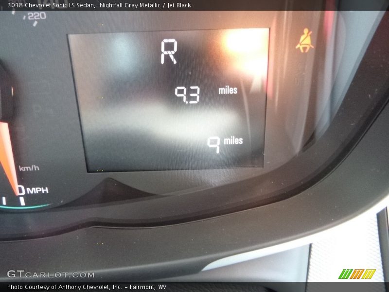 Nightfall Gray Metallic / Jet Black 2018 Chevrolet Sonic LS Sedan