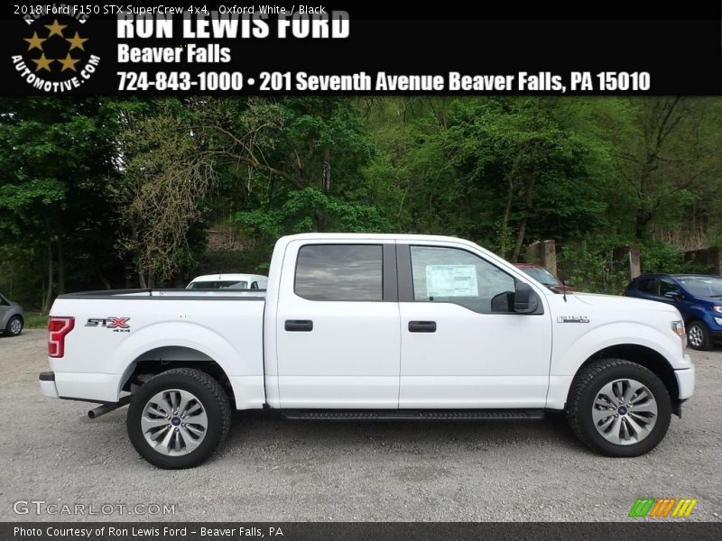 Oxford White / Black 2018 Ford F150 STX SuperCrew 4x4
