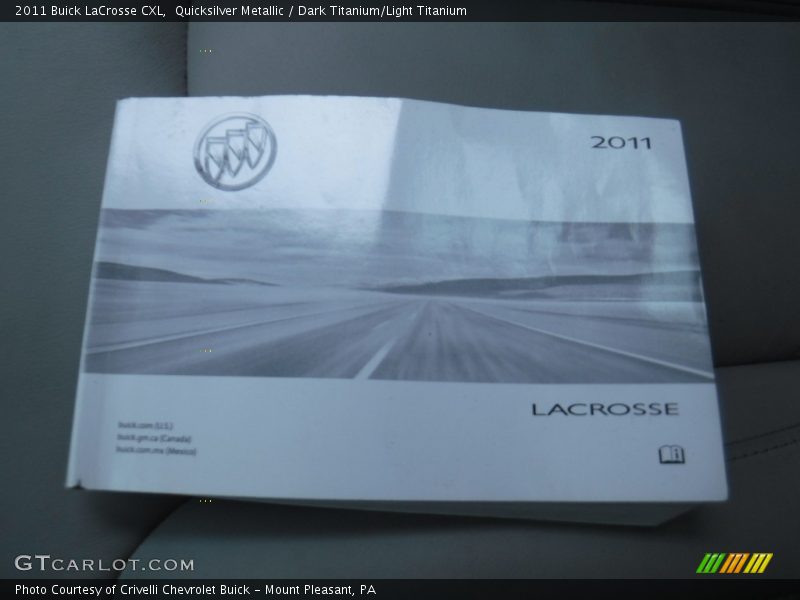 Quicksilver Metallic / Dark Titanium/Light Titanium 2011 Buick LaCrosse CXL