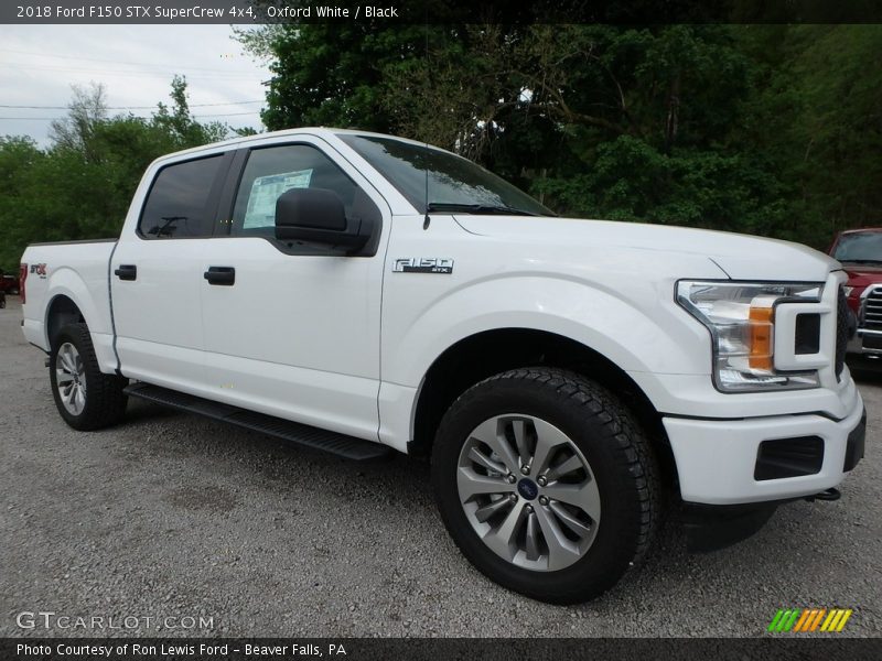 Oxford White / Black 2018 Ford F150 STX SuperCrew 4x4