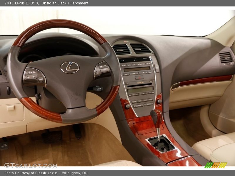 Obsidian Black / Parchment 2011 Lexus ES 350