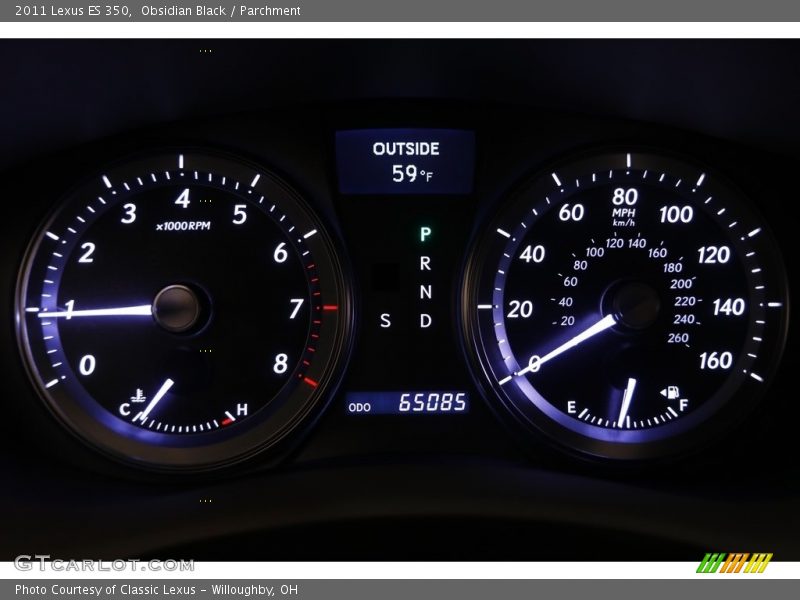 Obsidian Black / Parchment 2011 Lexus ES 350
