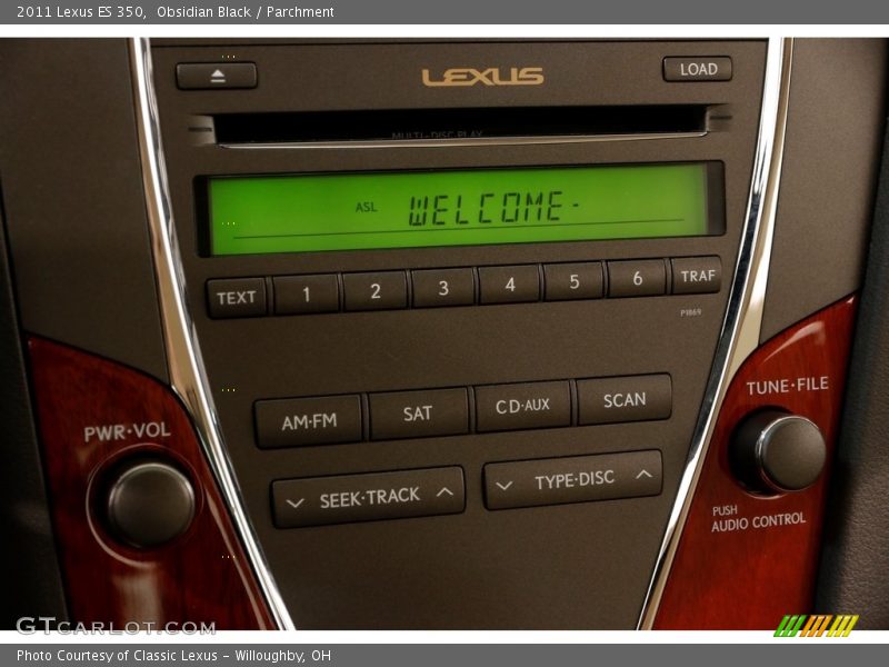 Obsidian Black / Parchment 2011 Lexus ES 350