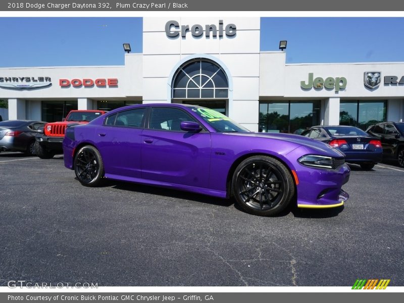 Plum Crazy Pearl / Black 2018 Dodge Charger Daytona 392