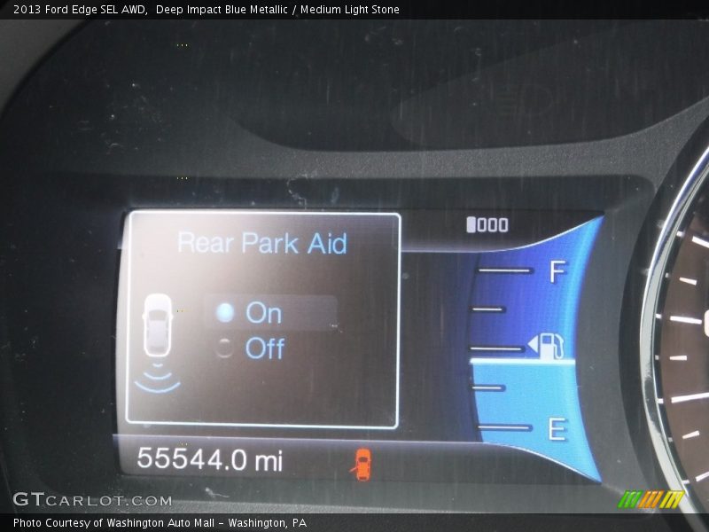 Deep Impact Blue Metallic / Medium Light Stone 2013 Ford Edge SEL AWD