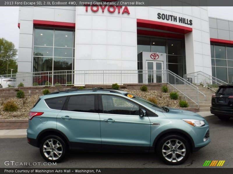 Frosted Glass Metallic / Charcoal Black 2013 Ford Escape SEL 2.0L EcoBoost 4WD
