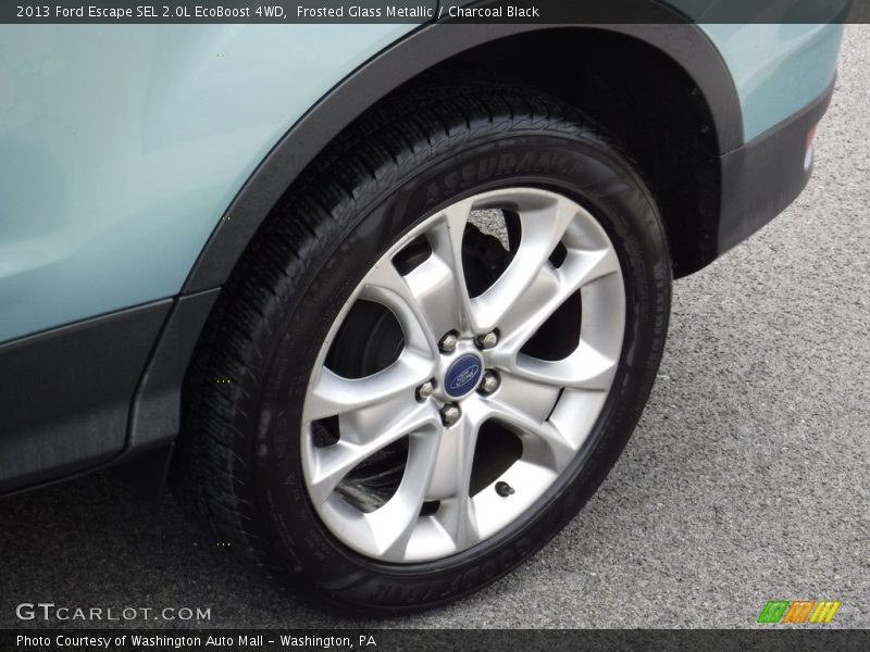 Frosted Glass Metallic / Charcoal Black 2013 Ford Escape SEL 2.0L EcoBoost 4WD