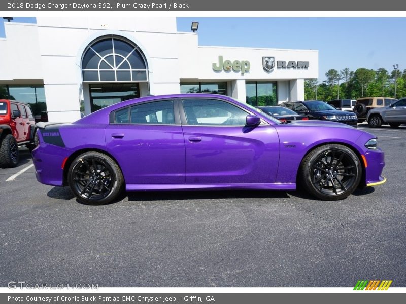 Plum Crazy Pearl / Black 2018 Dodge Charger Daytona 392