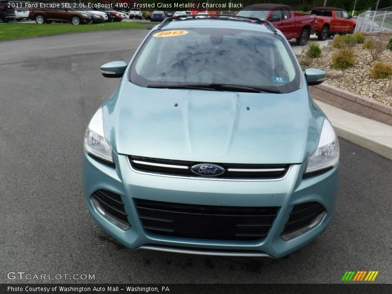 Frosted Glass Metallic / Charcoal Black 2013 Ford Escape SEL 2.0L EcoBoost 4WD