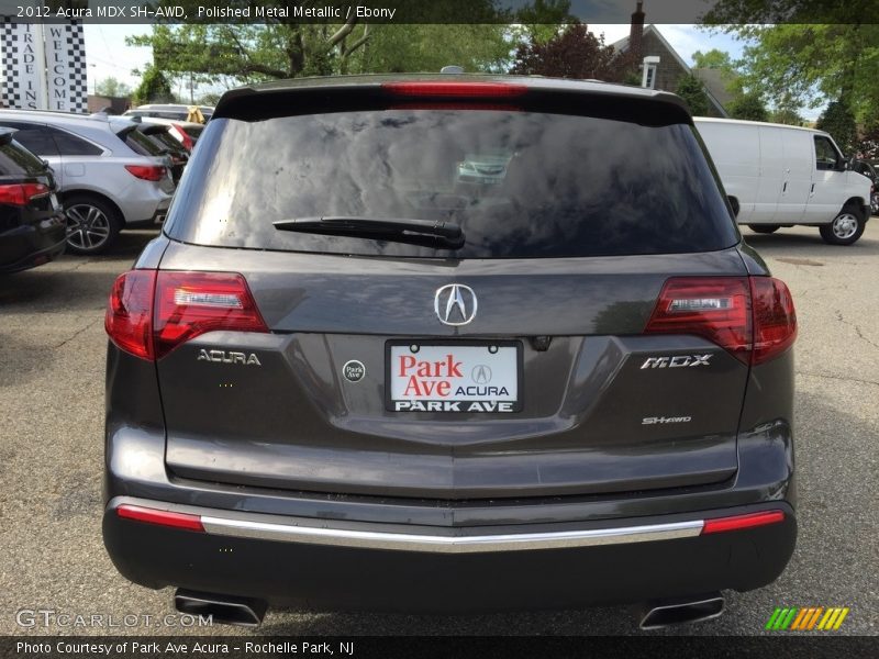 Polished Metal Metallic / Ebony 2012 Acura MDX SH-AWD