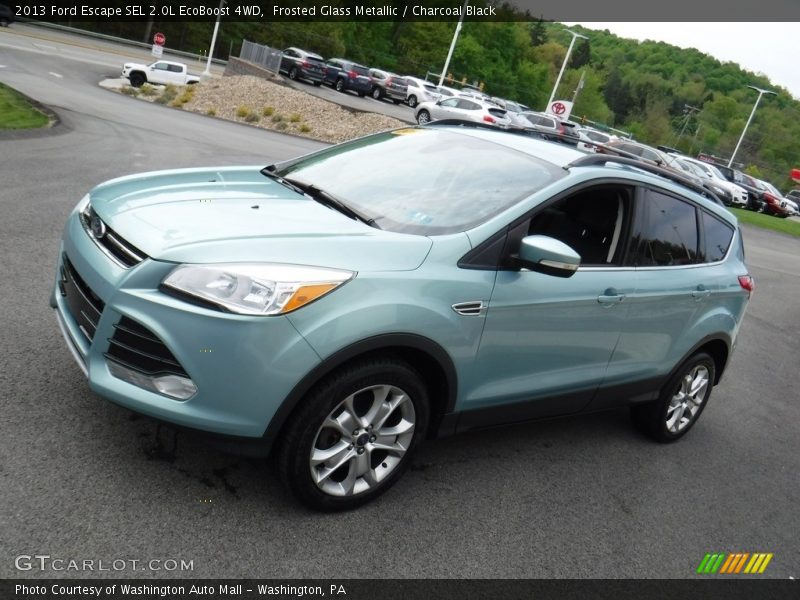 Frosted Glass Metallic / Charcoal Black 2013 Ford Escape SEL 2.0L EcoBoost 4WD